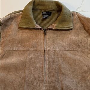 Men's Suede Jacket in Brown